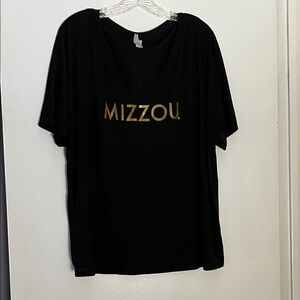 Bella Canvas Black Tee with Gold Print